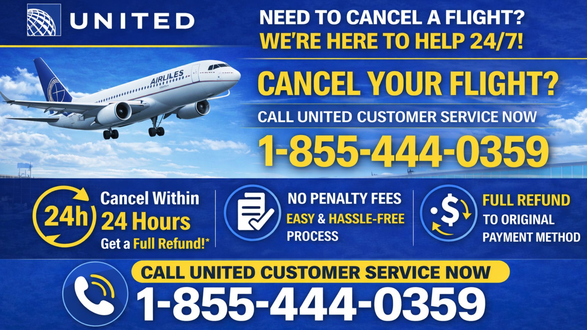 United Airlines Flight Cancellation 24-Hour Policy | Refund Request &amp; How to Cancel