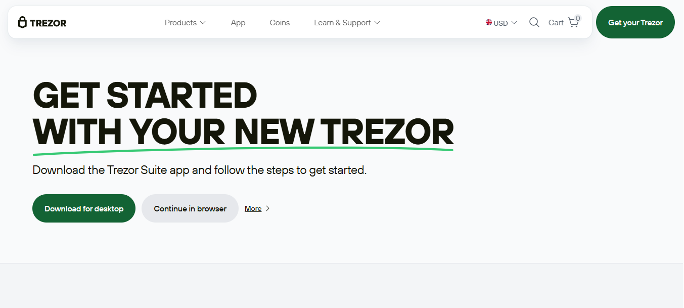 Trezor.io/Start® – Official Wallet Setup & Secure Device Initialization